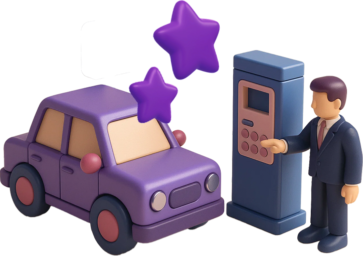 Atendimento no estacionamento
